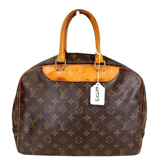 Authentic Louis Vuitton Satchel Bag Deauville Monogram Used LV Handbag Vintage - Picture 2 of 13